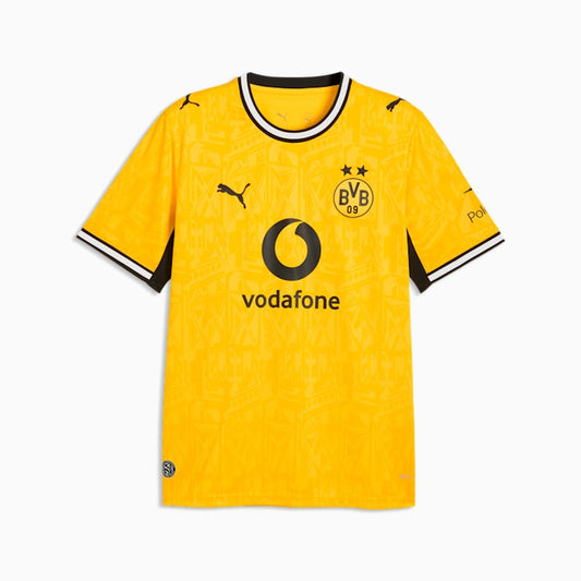 Geel-zwart Puma BVB Borussia Dortmund Home Jersey 2026/2027 thuisshirt met DryCELL-technologie, verkrijgbaar bij Kickoff Antwerpen de voetbalshop van Antwerpen.