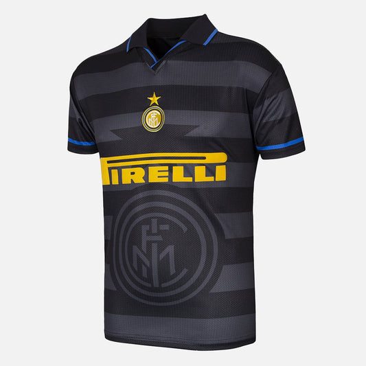 Copa Inter Milan Retro Football Shirt Jersey Ronaldo R9 blauw zwart retro voetbalshirt heren Kickoff Antwerpen de voetbalshop van Antwerpen