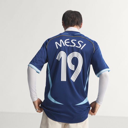 ADIDAS AFA ARGENTINIË MESSI 2006 RETRO AWAY JERSEY FOOTBALL SHIRT JERSEY