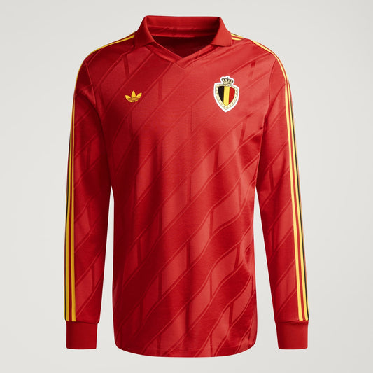 Adidas RBFA Belgium Home Jersey 1986 Retro rood voetbalshirt Rode Duivels heren Kickoff Antwerpen de voetbalshop van Antwerpen
