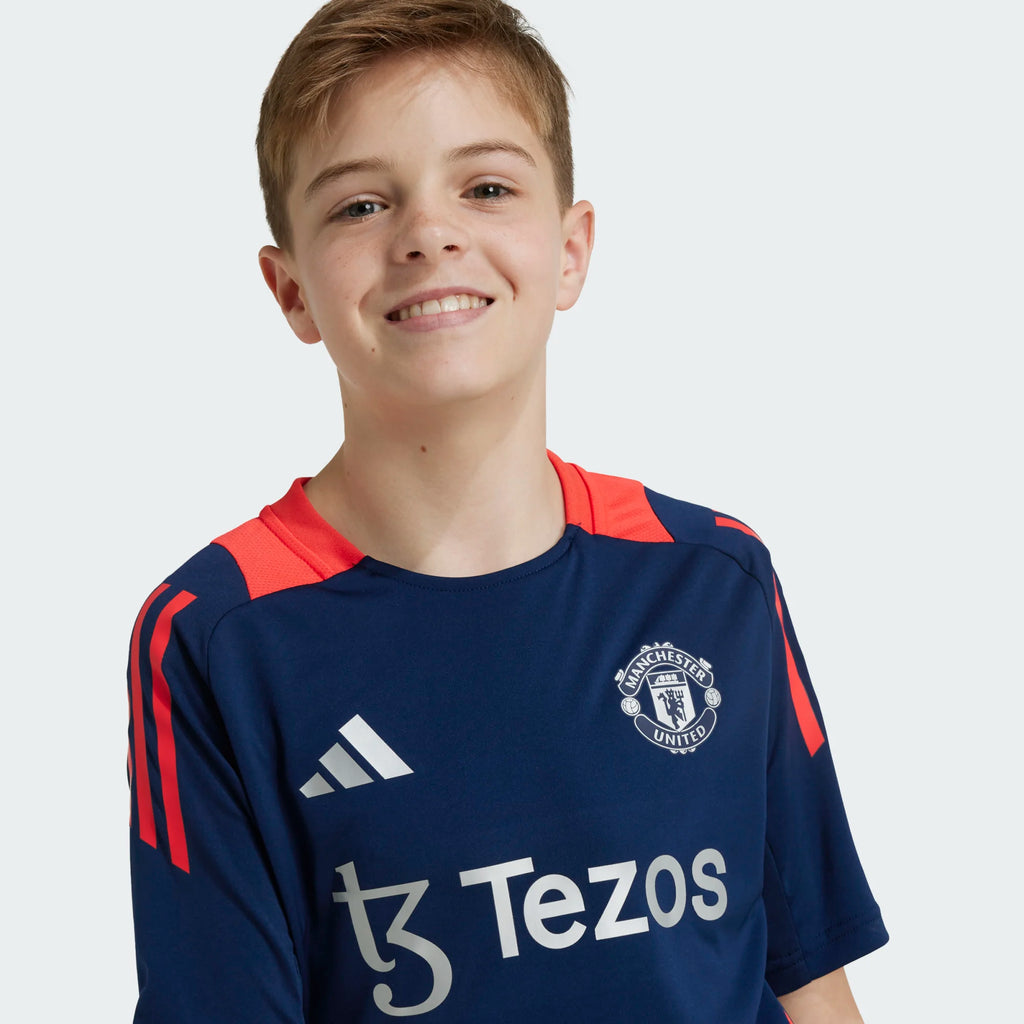 ADIDAS MANCHESTER UNITED TRAINING SHIRT YOUTH 2024 2025