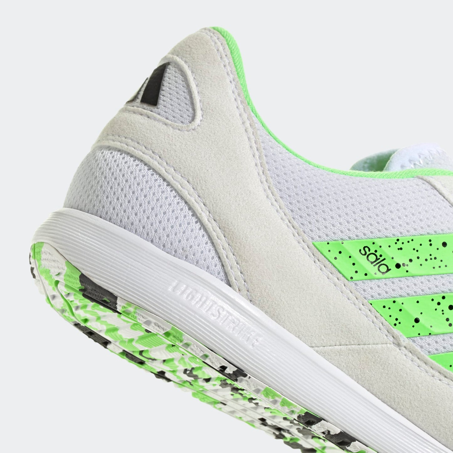 Adidas Top Sala Competition II zaalvoetbalschoen wit GROEN, non-marking zool, verkrijgbaar bij Voetbalshop Kickoff Antwerpen.