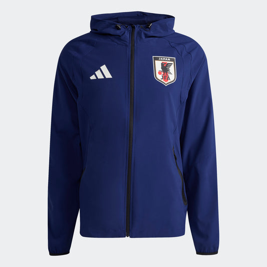 Adidas JFA Japan Tiro Travel Full Zip Jacket 2026 – officieel Japan travel jacket, verkrijgbaar bij Kickoff Antwerpen de voetbalshop