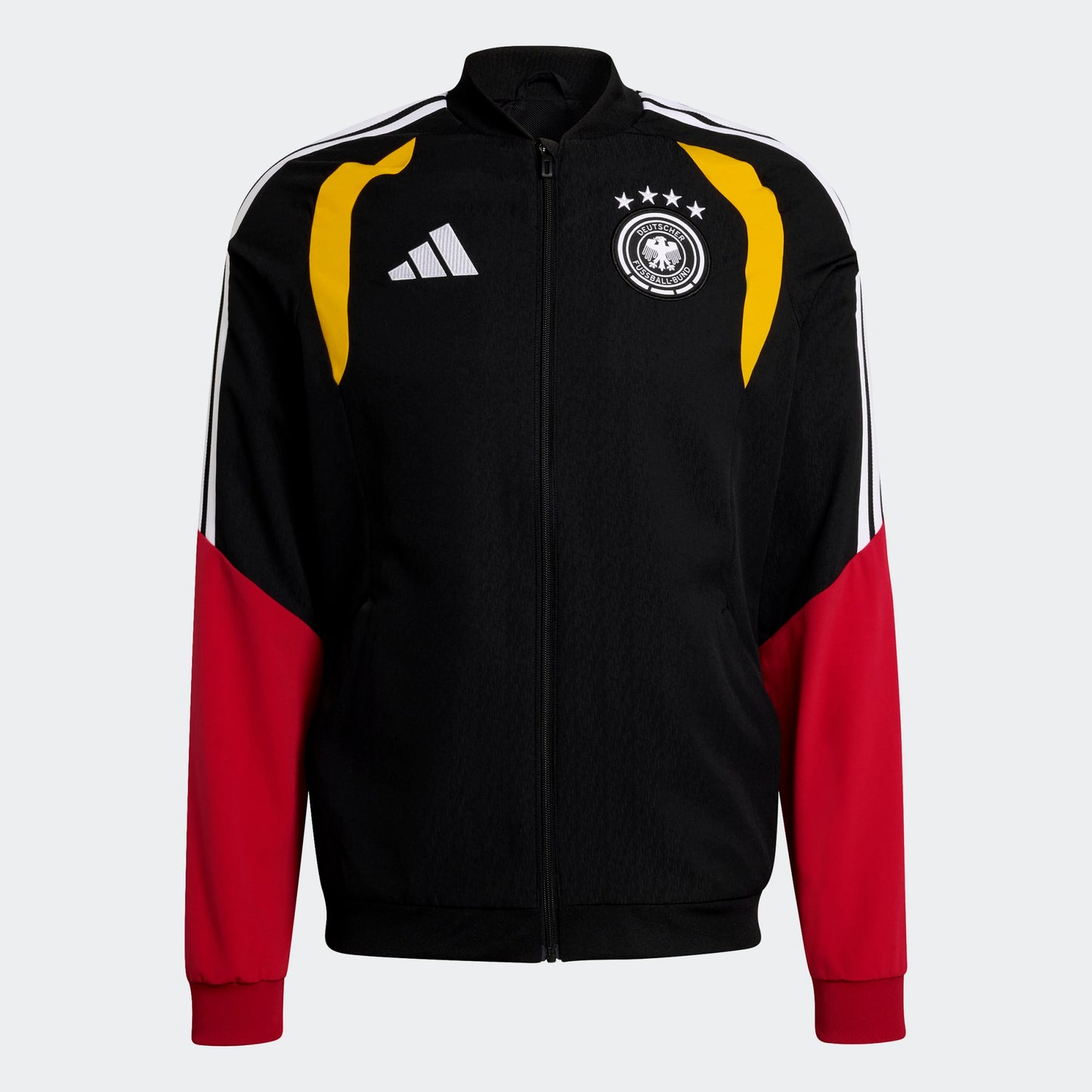 Adidas DFB Duitsland Presentation Jacket WK 2026 collectie, gedragen door spelers, exclusief Kickoff Antwerpen voetbalshop