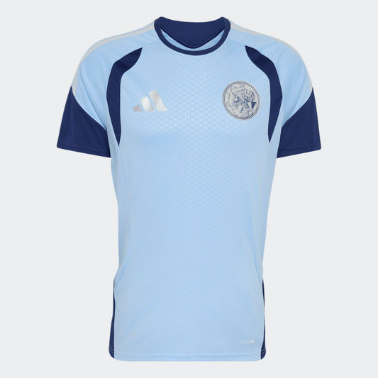 Adidas Ajax Amsterdam Training Jersey met Climacool technologie blauw donkerblauw heren trainingsshirt Kickoff Antwerpen de voetbalshop van Antwerpen