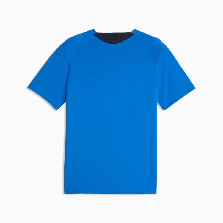 Puma Olympique Marseille voetbaltrainingsshirt 2026 2027 met clubdetails op model Kickoff Antwerpen