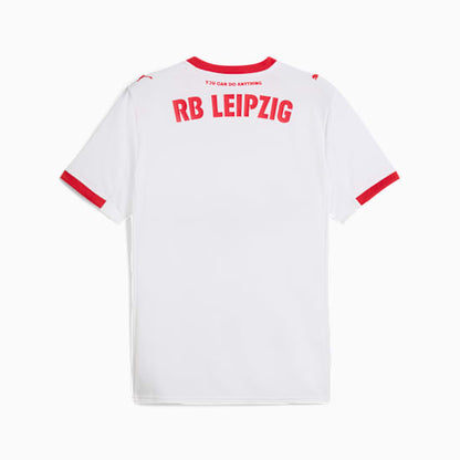 Puma RB Leipzig Home Jersey 2025/2026 - Wit met rode accenten en chevronpatroon