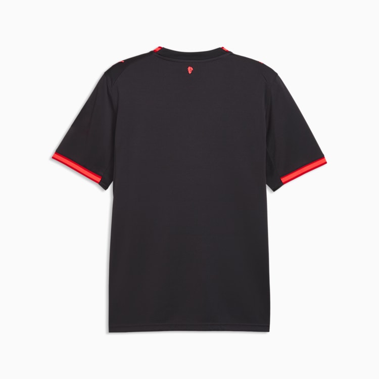 Puma AC Milan derdeshirt third kit 2026 2027 heren met officiële clubdetails op model Kickoff Antwerpen