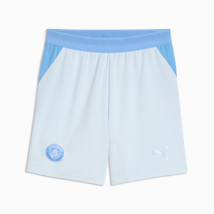 Puma Manchester City Home Short junior kids korte voetbalbroek wit Kickoff Antwerpen de voetbalshop van Antwerpen