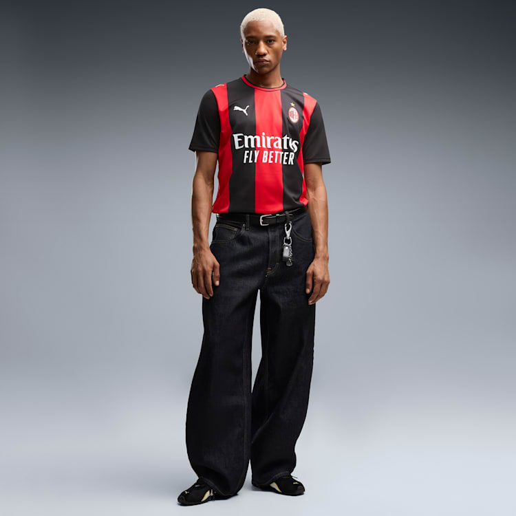 Puma AC Milan Home Jersey 2026-2027 officieel thuisshirt rood zwart heren Kickoff Antwerpen de voetbalshop van Antwerpen