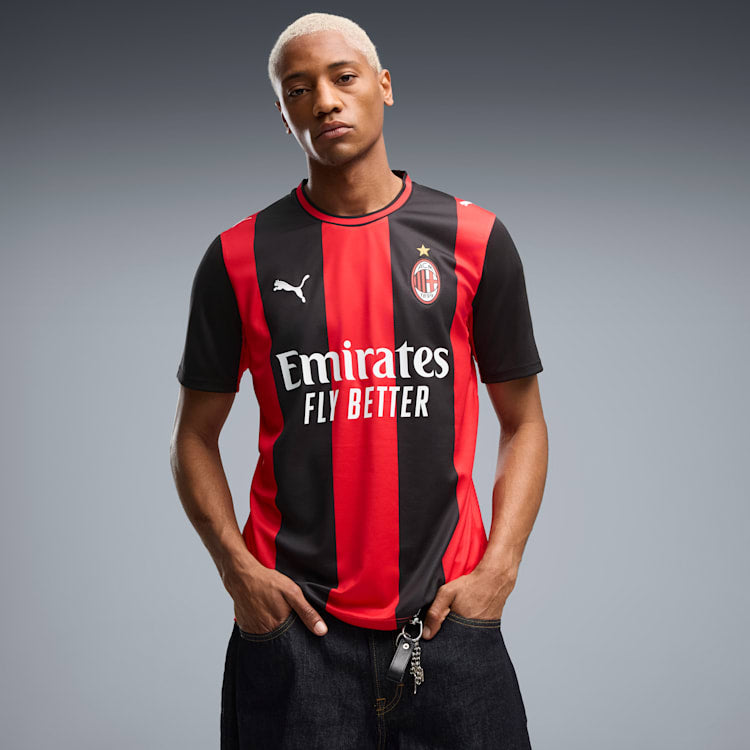 Puma AC Milan Home Jersey 2026-2027 officieel thuisshirt rood zwart heren Kickoff Antwerpen de voetbalshop van Antwerpen