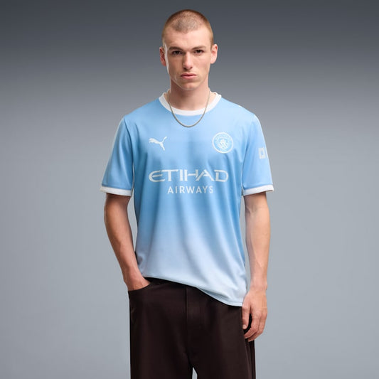 Puma Manchester City Home Jersey Shirt 2026-2027 officieel thuisshirt hemelsblauw heren Kickoff Antwerpen de voetbalshop van Antwerpen