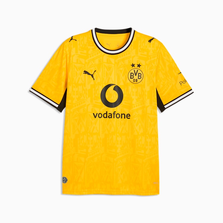 Geel-zwart Puma BVB Borussia Dortmund Home Jersey 2026/2027 thuisshirt met DryCELL-technologie, verkrijgbaar bij Kickoff Antwerpen de voetbalshop van Antwerpen.