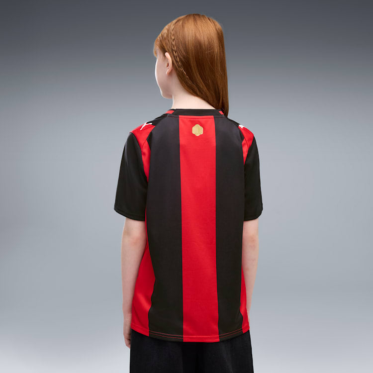 Puma AC Milan Home Jersey kids junior officieel thuisshirt rood zwart Kickoff Antwerpen de voetbalshop van Antwerpen