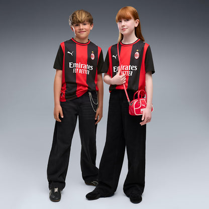 Puma AC Milan Home Jersey kids junior officieel thuisshirt rood zwart Kickoff Antwerpen de voetbalshop van Antwerpen