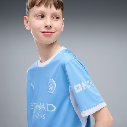 Puma Manchester City Home Jersey junior kids officieel thuisshirt hemelsblauw Kickoff Antwerpen de voetbalshop van Antwerpen