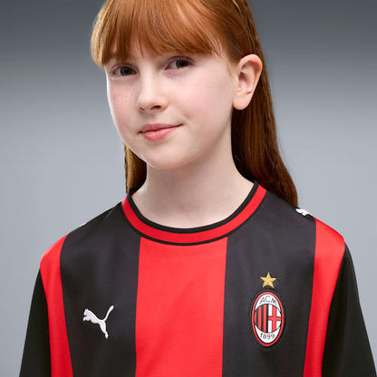Puma AC Milan Home Jersey kids junior officieel thuisshirt rood zwart Kickoff Antwerpen de voetbalshop van Antwerpen