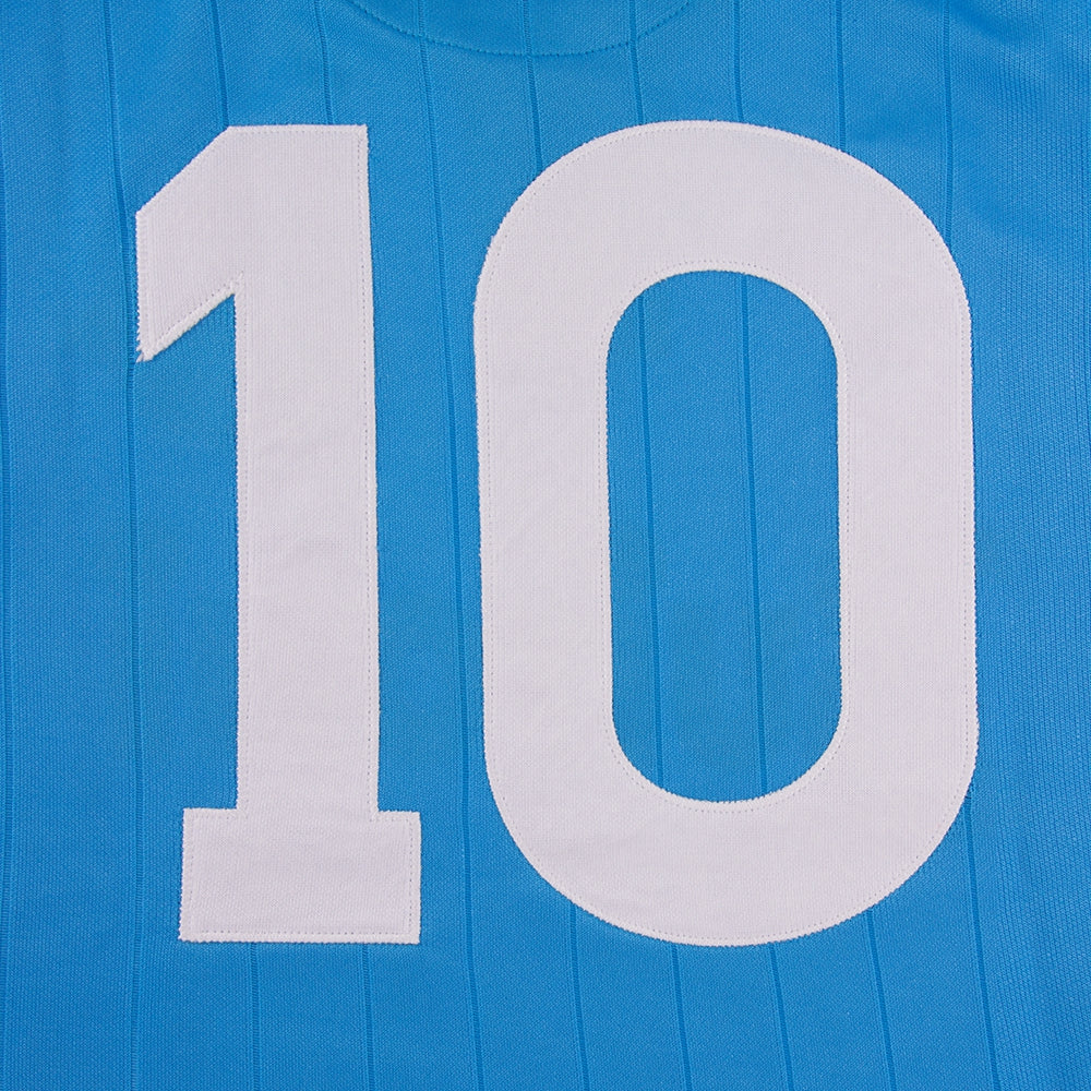 Copa SSC Napoli Maradona Retro Jersey officieel pluisje voetbalshirt blauw Kickoff Antwerpen de voetbalshop van Antwerpen
