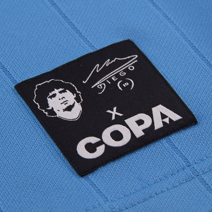 Copa SSC Napoli Maradona Retro Jersey officieel pluisje voetbalshirt blauw Kickoff Antwerpen de voetbalshop van Antwerpen