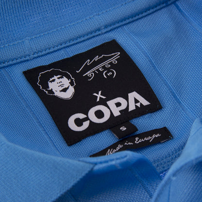 Copa SSC Napoli Maradona Retro Jersey officieel pluisje voetbalshirt blauw Kickoff Antwerpen de voetbalshop van Antwerpen