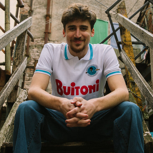 Copa SSC Napoli Maradona Retro Jersey officieel pluisje voetbalshirt wit Kickoff Antwerpen de voetbalshop van Antwerpen