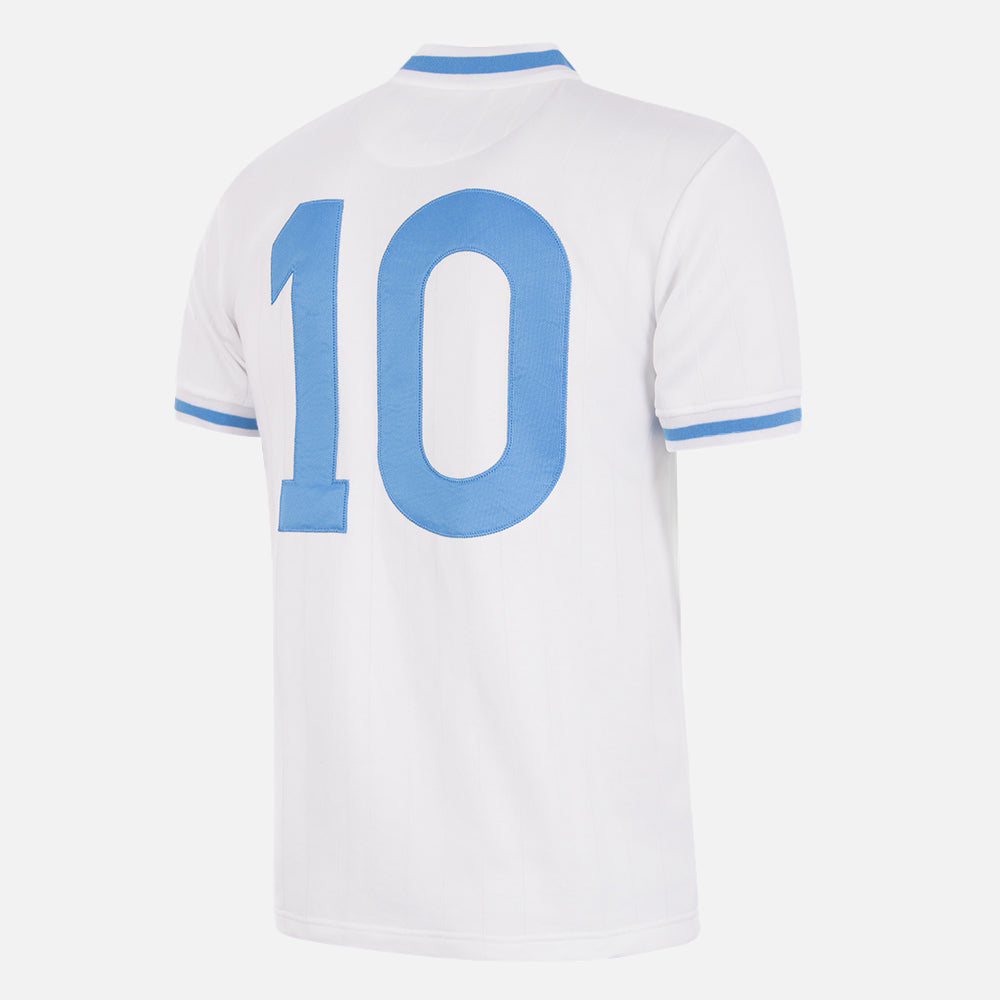 Copa SSC Napoli Maradona Retro Jersey officieel pluisje voetbalshirt wit Kickoff Antwerpen de voetbalshop van Antwerpen