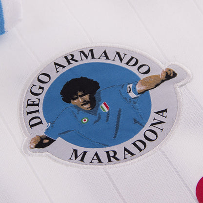 Copa SSC Napoli Maradona Retro Jersey officieel pluisje voetbalshirt wit Kickoff Antwerpen de voetbalshop van Antwerpen