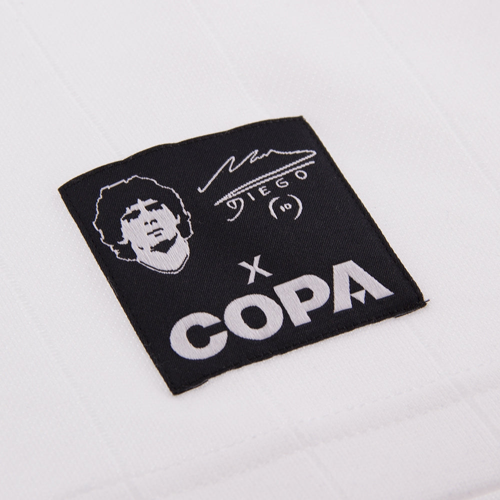 Copa SSC Napoli Maradona Retro Jersey officieel pluisje voetbalshirt wit Kickoff Antwerpen de voetbalshop van Antwerpen