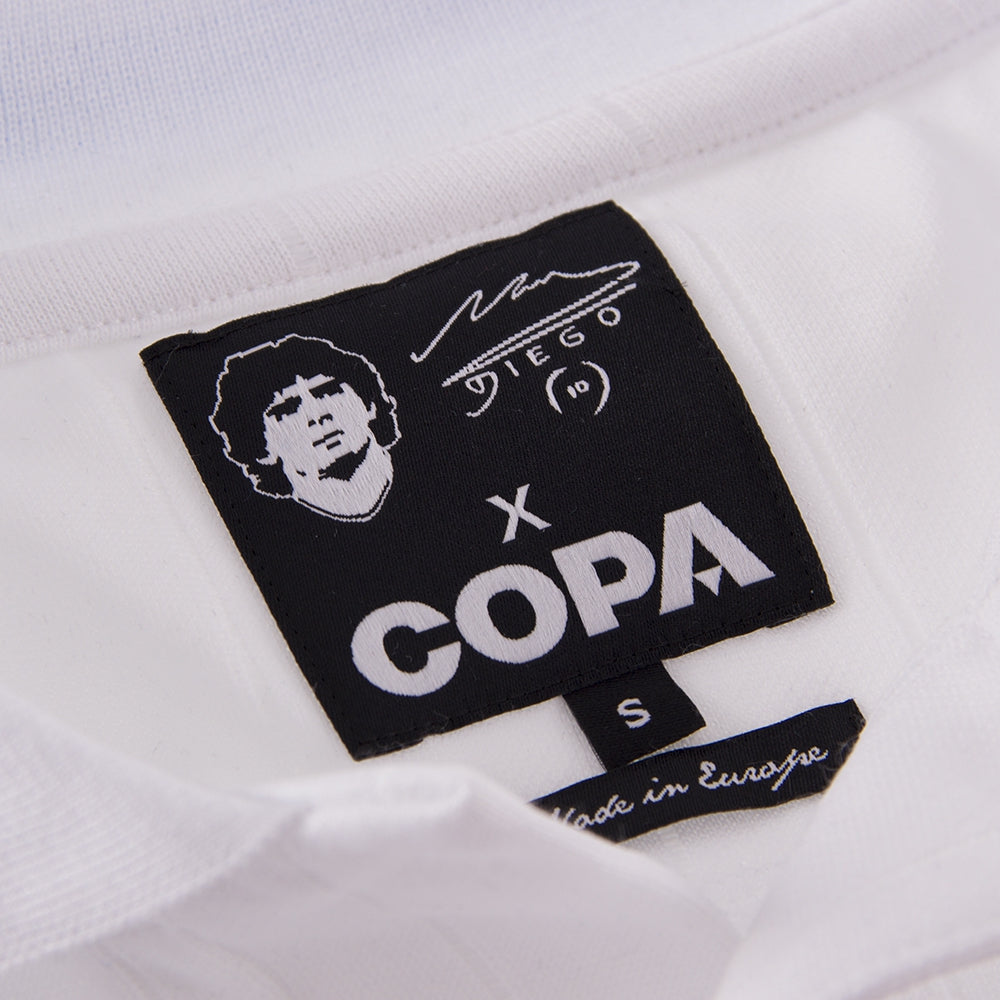 Copa SSC Napoli Maradona Retro Jersey officieel pluisje voetbalshirt wit Kickoff Antwerpen de voetbalshop van Antwerpen