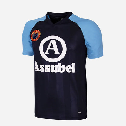 Copa Club Brugge Retro Football Shirt Jersey officieel blauw zwart retro voetbalshirt heren Kickoff Antwerpen de voetbalshop van Antwerpen