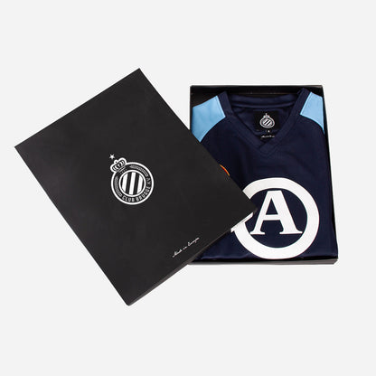 Copa Club Brugge Retro Football Shirt Jersey officieel blauw zwart retro voetbalshirt heren Kickoff Antwerpen de voetbalshop van Antwerpen