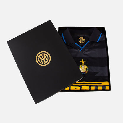 Copa Inter Milan Retro Football Shirt Jersey Ronaldo R9 blauw zwart retro voetbalshirt heren Kickoff Antwerpen de voetbalshop van Antwerpen