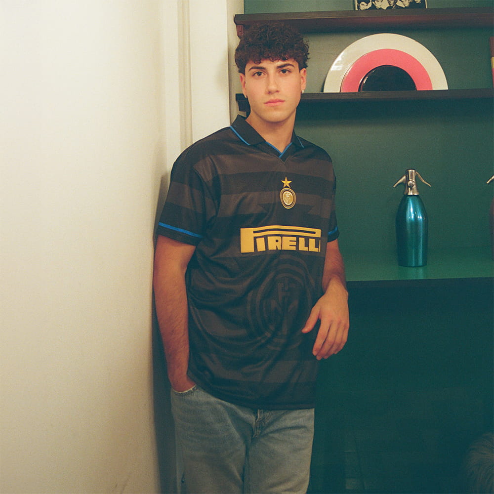 Copa Inter Milan Retro Football Shirt Jersey Ronaldo R9 blauw zwart retro voetbalshirt heren Kickoff Antwerpen de voetbalshop van Antwerpen