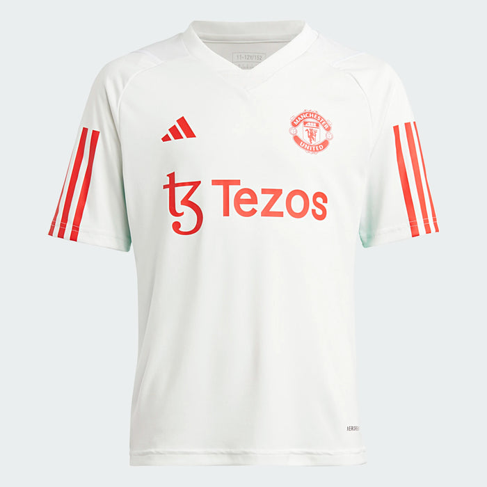 ADIDAS MANCHESTER UNITED TRAINING SHIRT YOUTH 2023 2024