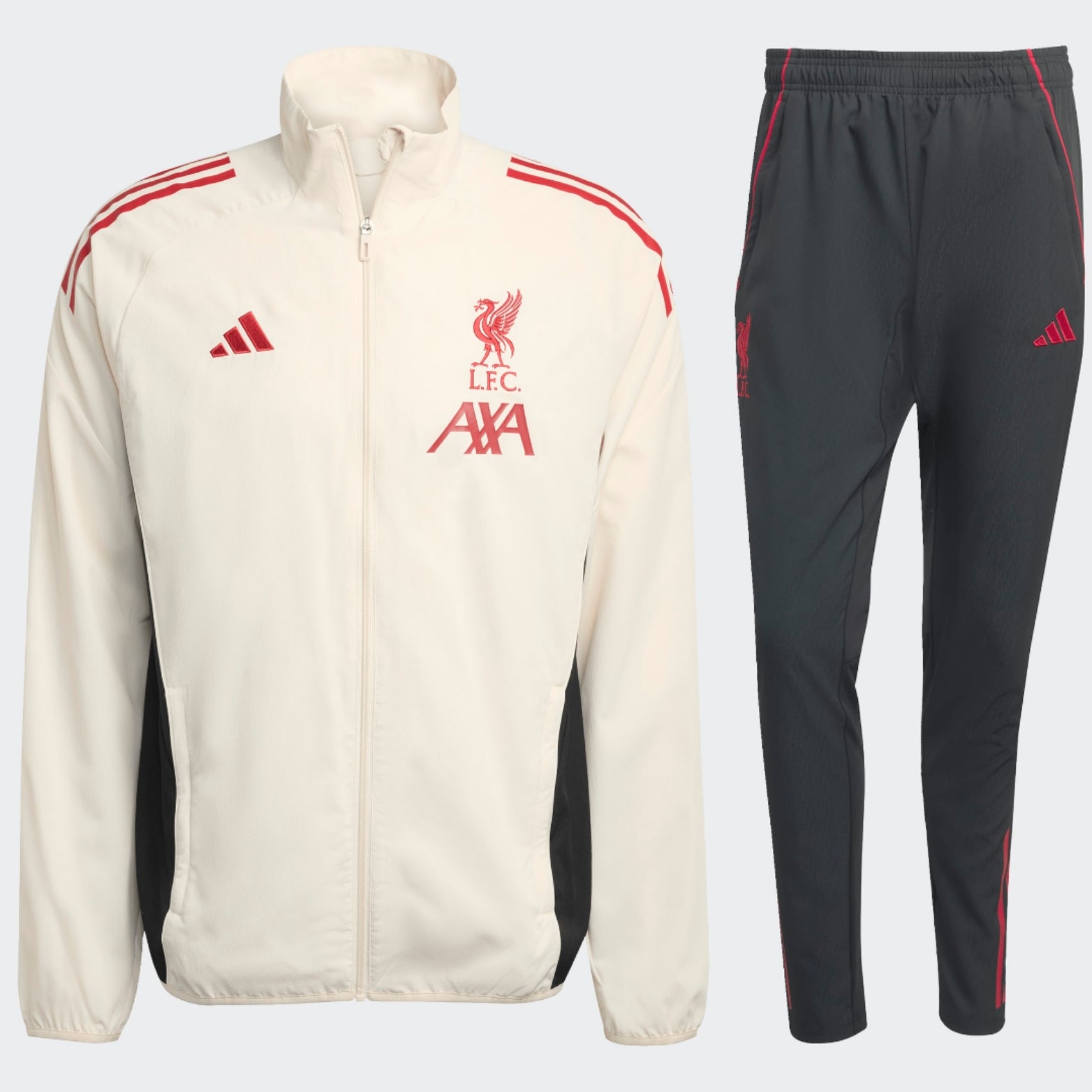 Adidas  Liverpool  Presentatie Trainingspak beige Kickoff Antwerpen
