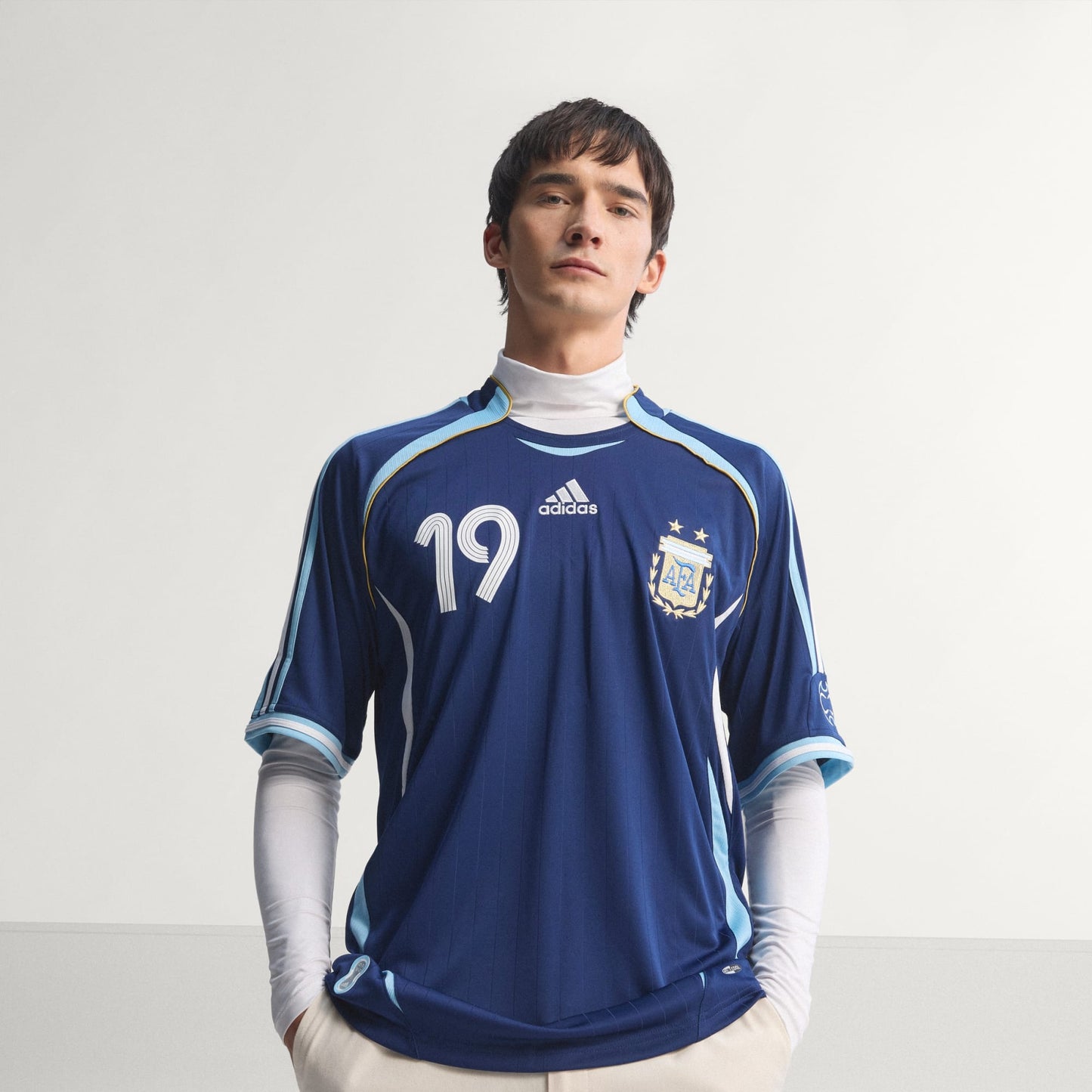 ADIDAS AFA ARGENTINIË MESSI 2006 RETRO AWAY JERSEY FOOTBALL SHIRT JERSEY