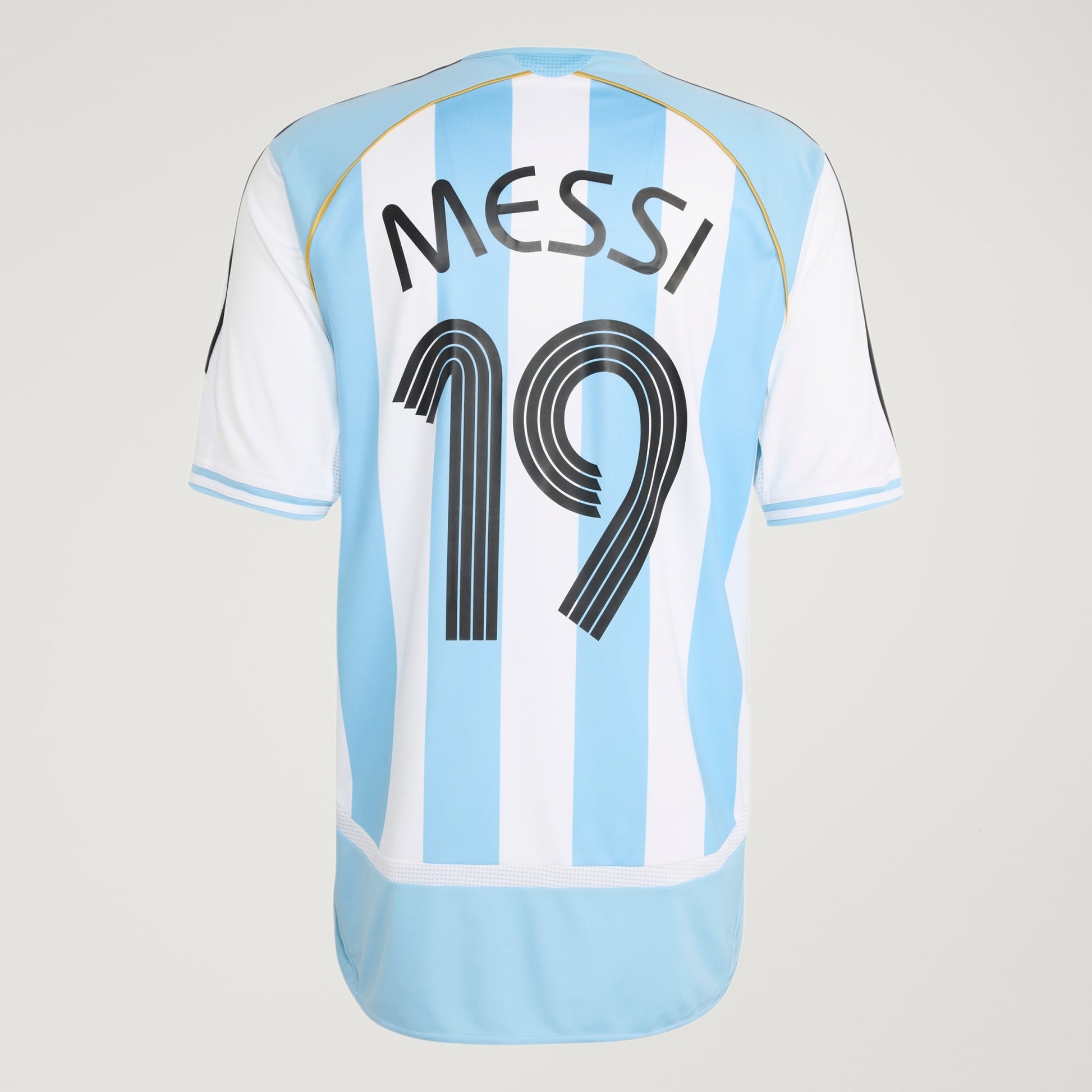 Adidas AFA Argentinie Messi Home Jersey 2006 Retro Football Shirt hemelsblauw wit officieel retro voetbalshirt heren Kickoff Antwerpen de voetbalshop van Antwerpen
