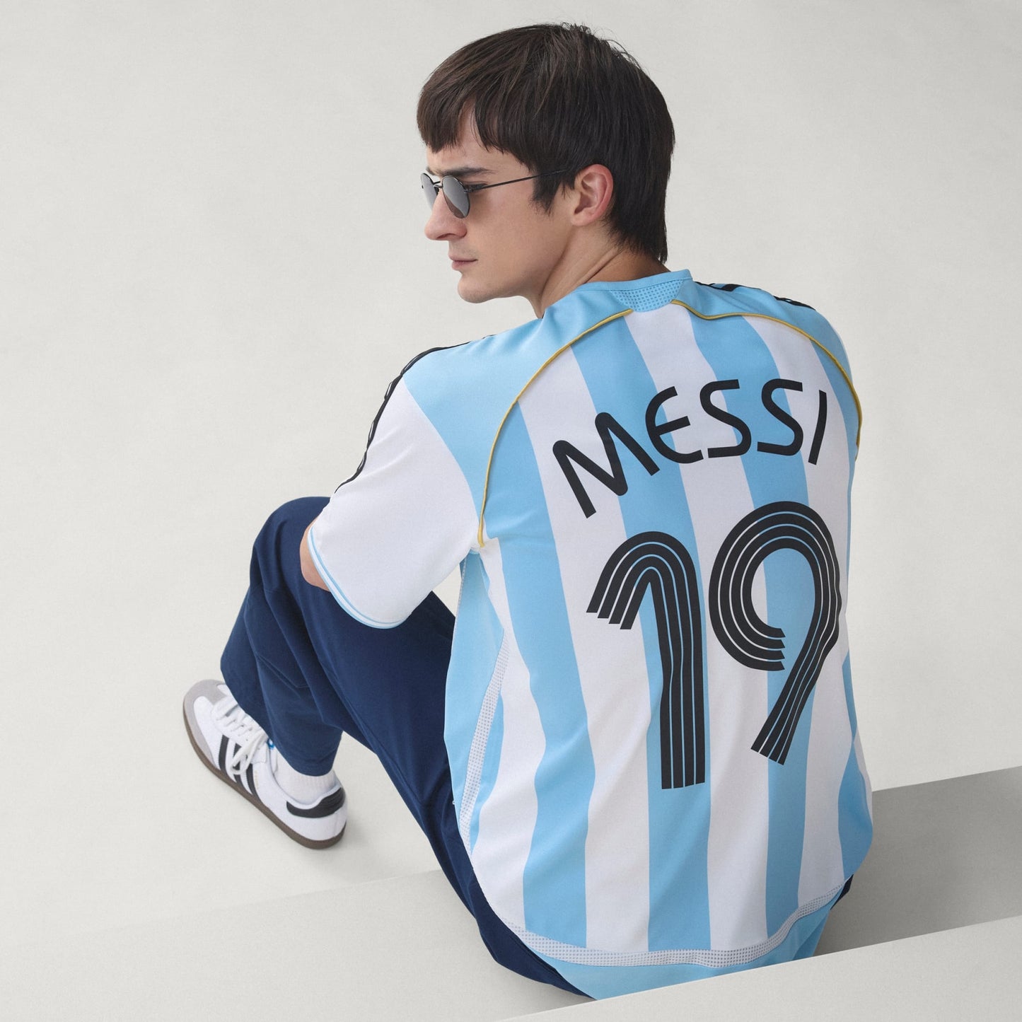 Adidas AFA Argentinie Messi Home Jersey 2006 Retro Football Shirt hemelsblauw wit officieel retro voetbalshirt heren Kickoff Antwerpen de voetbalshop van Antwerpen