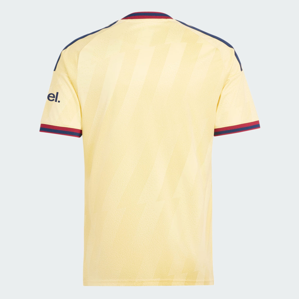 Adidas AFC Arsenal derde voetbalshirt 2026 2027 met clublogo en sponsor op model Kickoff Antwerpen