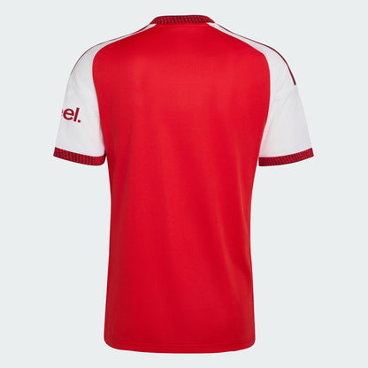 Rood-wit Adidas Arsenal Home Jersey 2026/2027 thuisshirt met Climacool-technologie, gratis verzending via Kickoff Antwerpen de voetbalshop van Antwerpen.