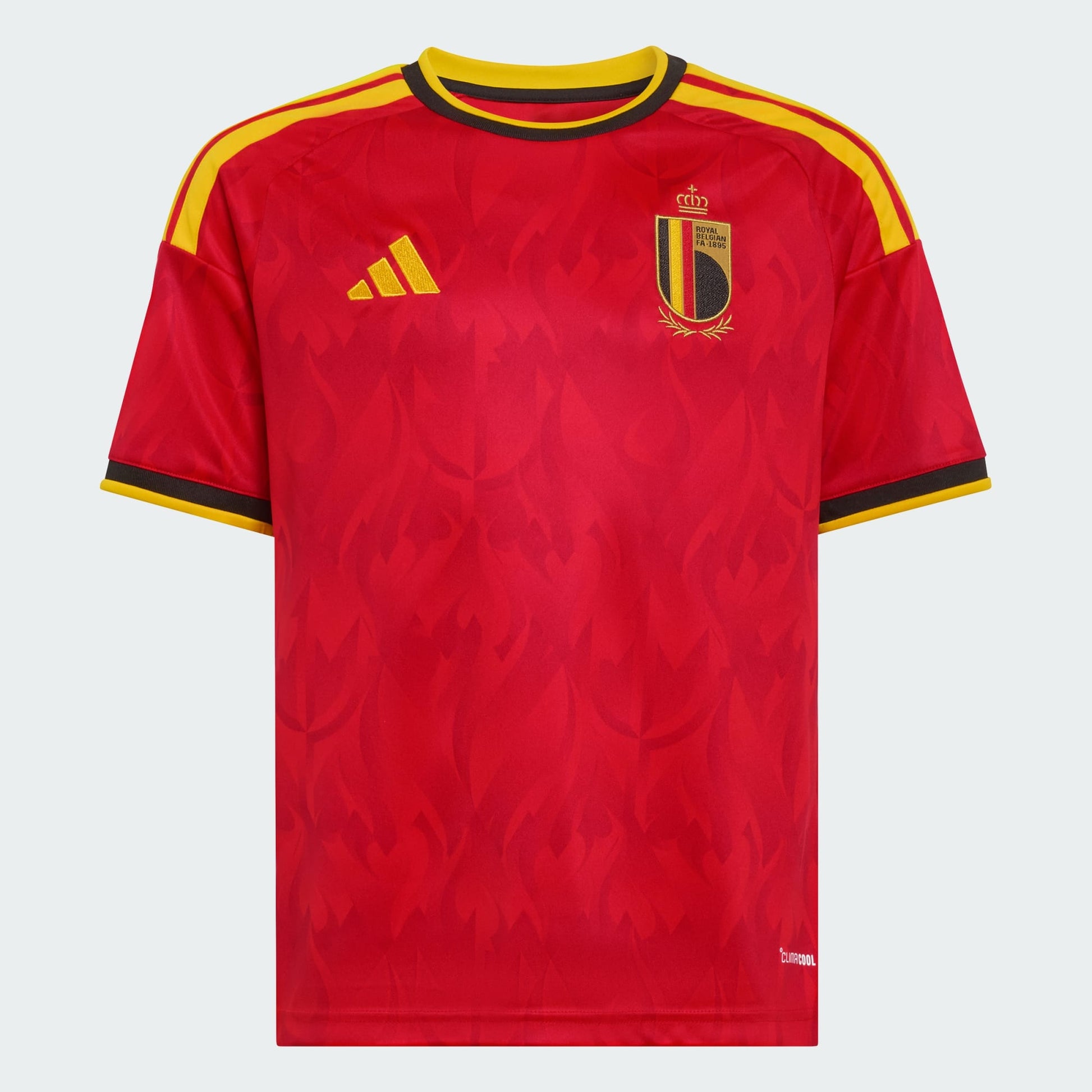 Officieel Adidas RBFA België thuis shirt kids JZ5988 – rood WK 2026 – te koop bij Kickoff Antwerpen voetbalshop – België en Nederland levering