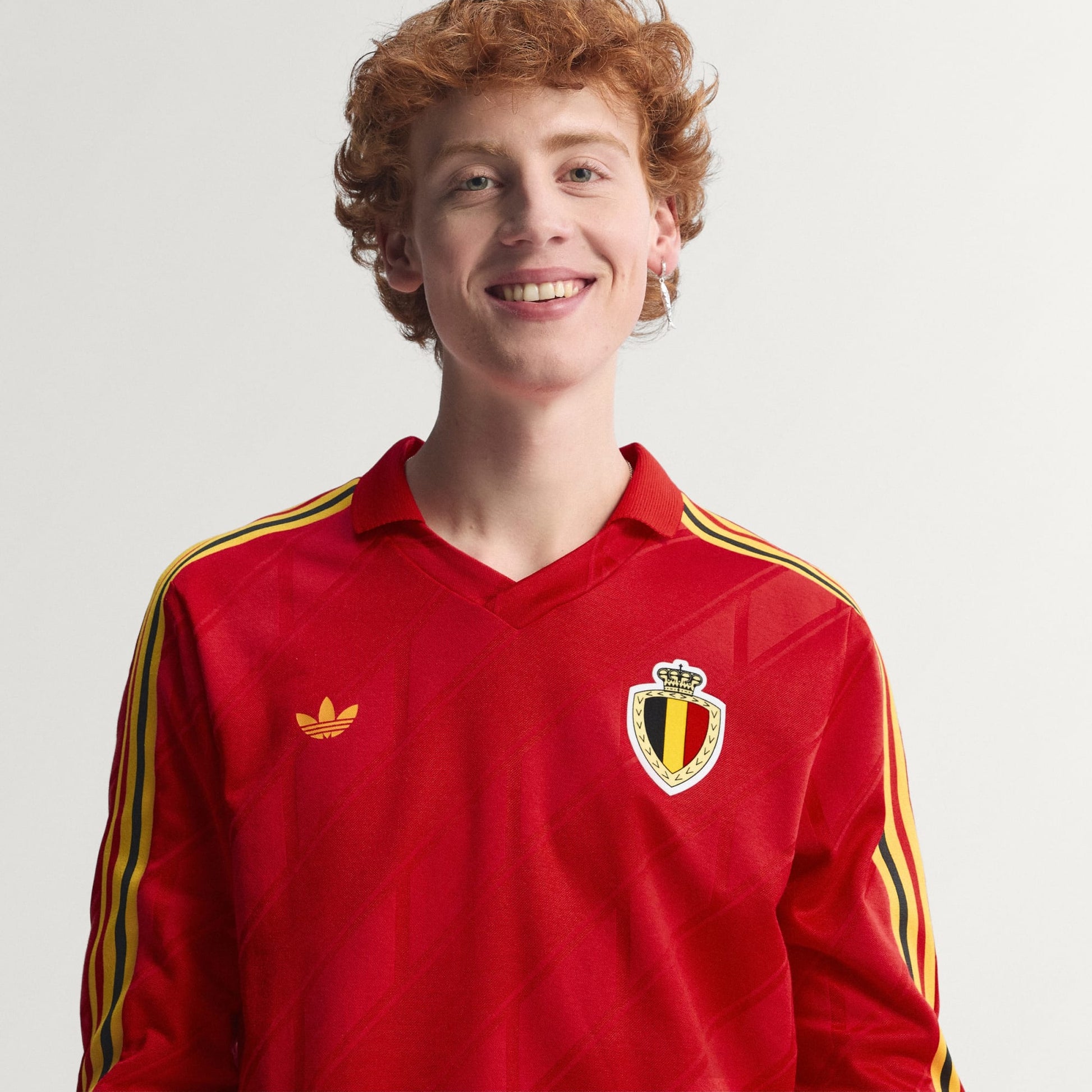 Adidas RBFA Belgium Home Jersey 1986 Retro rood voetbalshirt Rode Duivels heren Kickoff Antwerpen de voetbalshop van Antwerpen