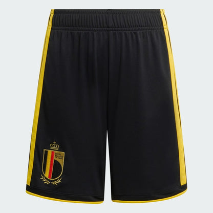 Adidas België Thuis Short 2025/2026 – officiële RBFA voetbalshort met Climacool-technologie, verkrijgbaar bij Kickoff Antwerpen voetbalshop
