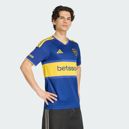 adidas Boca Juniors thuisshirt 2026 2027 heren verkrijgbaar bij Kickoff Antwerpen de voetbalshop van Antwerpen