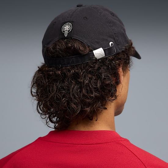Puma FRMF Marokko Culture Cap met officieel  bondsembleem van de Marokkaanse voetbalbond, verkrijgbaar bij voetbalshop Kickoff Antwerpen.