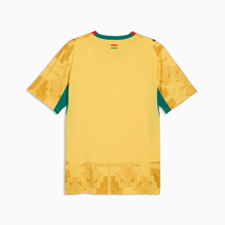 Puma GFA Ghana Away Jersey 2026-2028 uitshirt met zwarte ster en DryCELL-technologie, gratis verzending boven 79 euro via Kickoff Antwerpen de voetbalshop van Antwerpen.