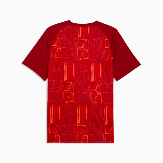 Grafisch Puma GFA Ghana Warm Up Jersey met officieel bondsembleem van de Black Stars, verkrijgbaar bij Kickoff Antwerpen dé voetbalshop van stad.