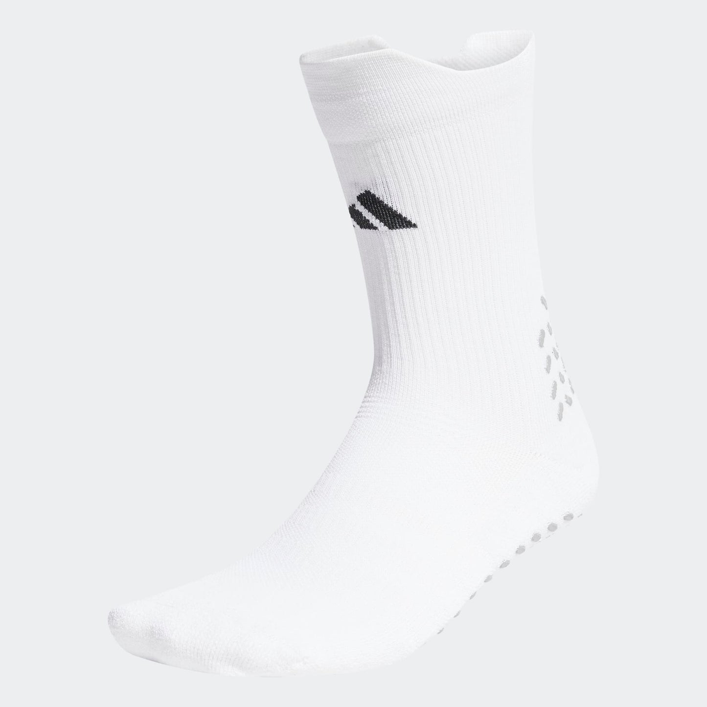 Adidas Football Grip Sokken zwart antislip detail op de zool. Beschikbaar bij Kickoff Antwerpen voetbalshop.