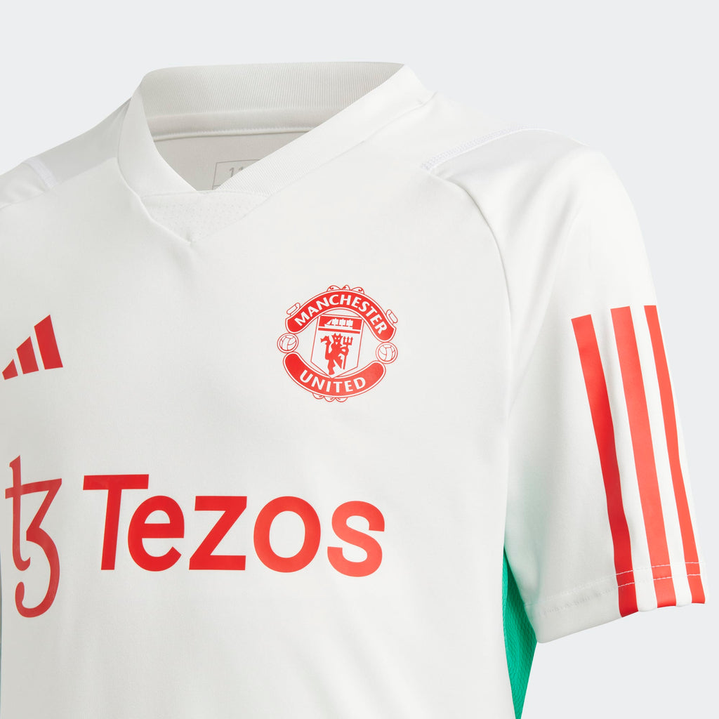 ADIDAS MANCHESTER UNITED TRAINING SHIRT YOUTH 2023 2024