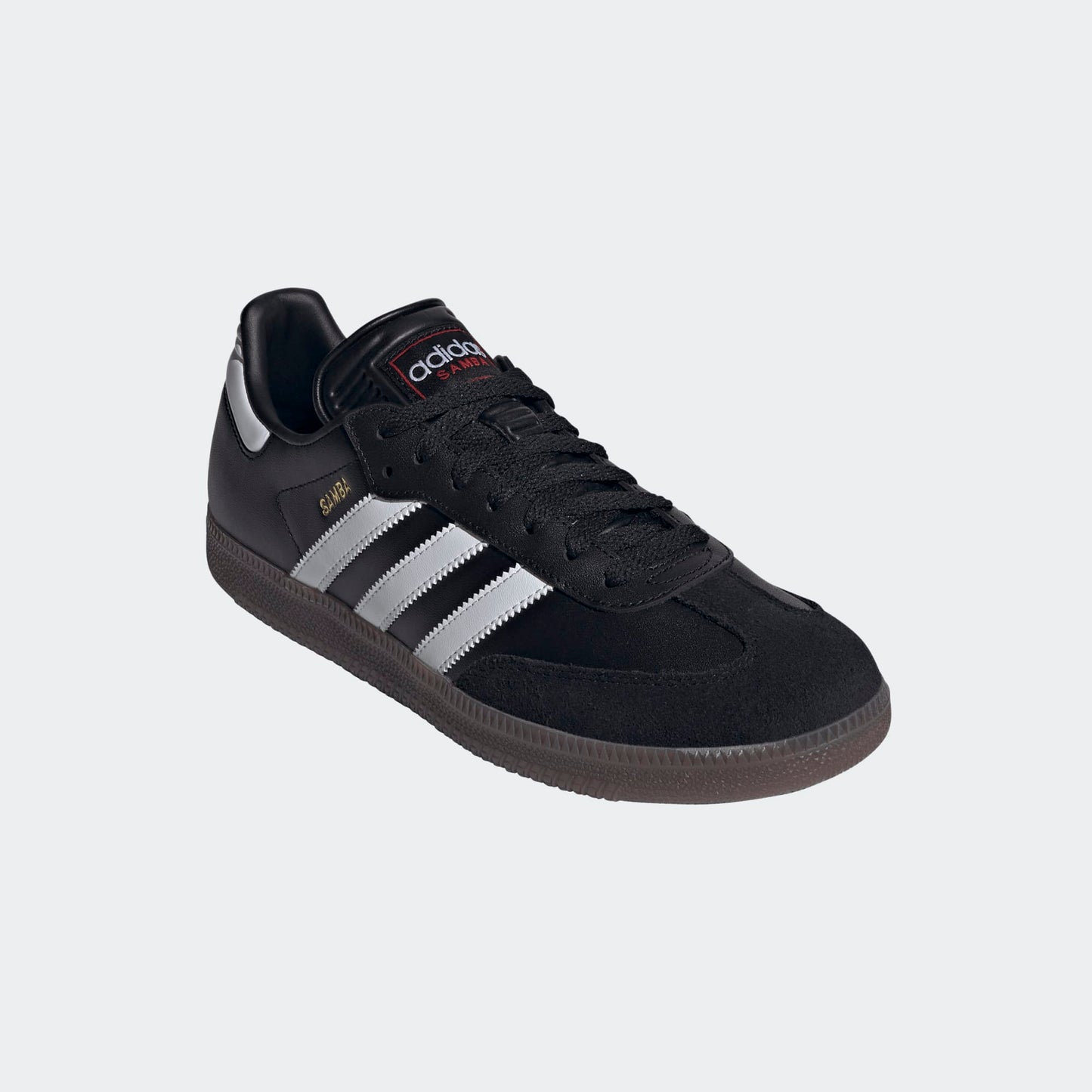 Adidas Samba schoen voor zaalvoetbal en lifestyle – zwart met iconische 3-strepen, beschikbaar bij Kickoff Antwerpen